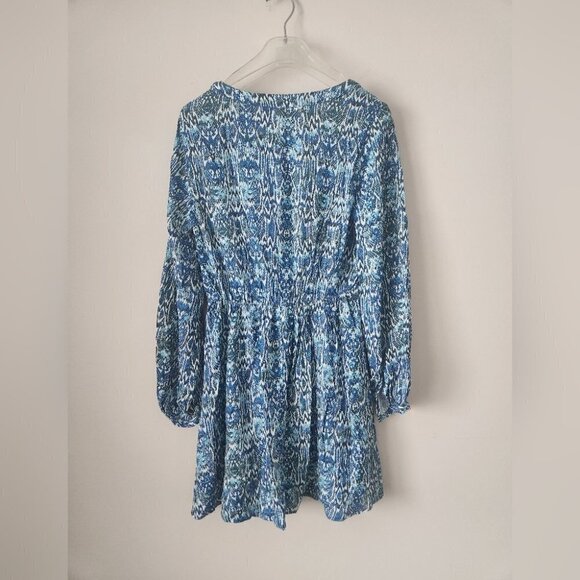 ZARA | Animal print dress mini blue sz XS - Picture 2 of 5